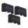 Globo - CONJUNTO 3x Iluminação solar LED SOLAR LED/0,8W/3V 6500K IP44