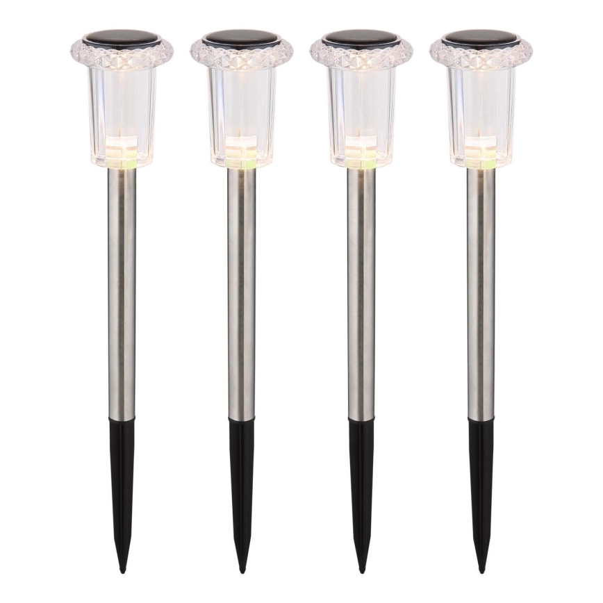 Globo - CONJUNTO 4x Luzes solares LED LED/0,06W/1,2V IP44 100 mAh