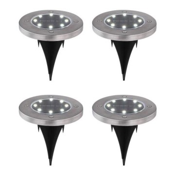 Globo - CONJUNTO 4x Luzes solares LED LED/0,1W/3V IP44