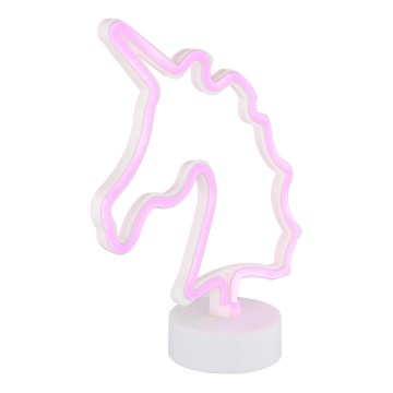 Globo - Decoração de mesa LED neon LED/2W/3xAA unicórnio