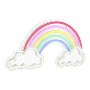 Globo - Decoração de parede LED com néons LED/3W/USB arco-íris