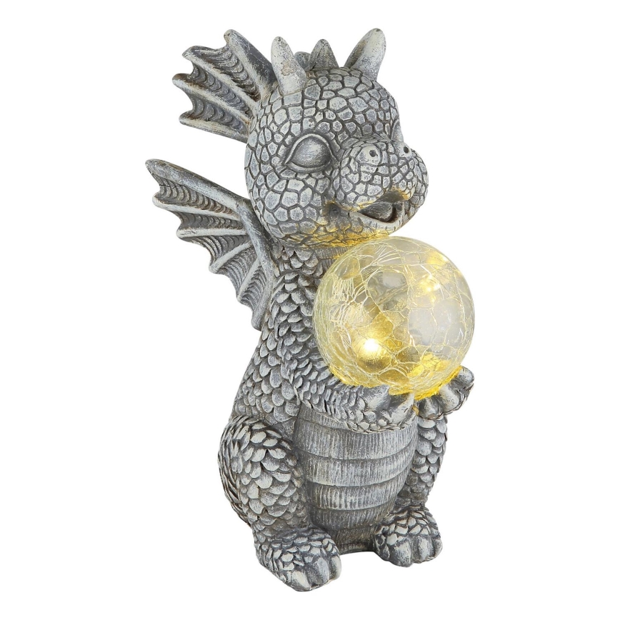 Globo - Decoração solar LED/0,02W/3V IP44 dragão