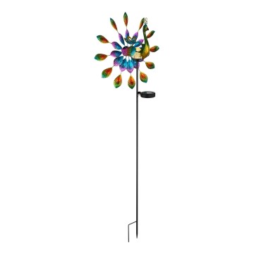 Globo - Decoração solar LED/0,06W/3V IP44 pavão