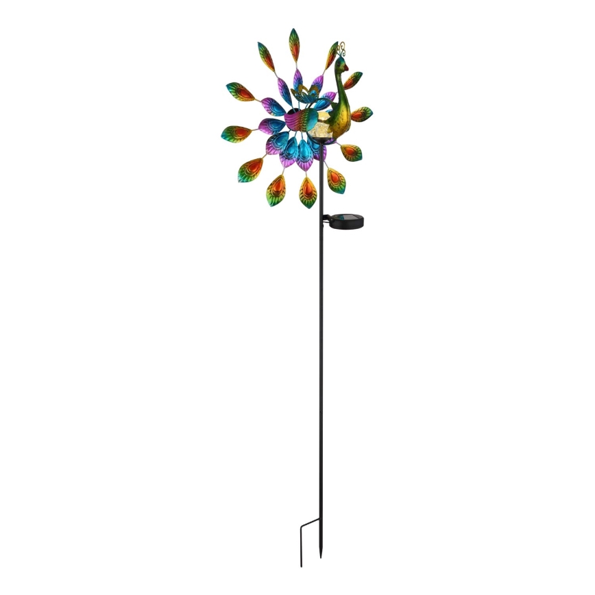 Globo - Decoração solar LED/0,06W/3V IP44 pavão