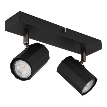 Globo - Foco 2xGU10/25W/230V preto