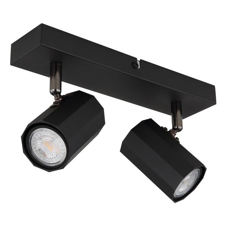 Globo - Foco 2xGU10/25W/230V preto