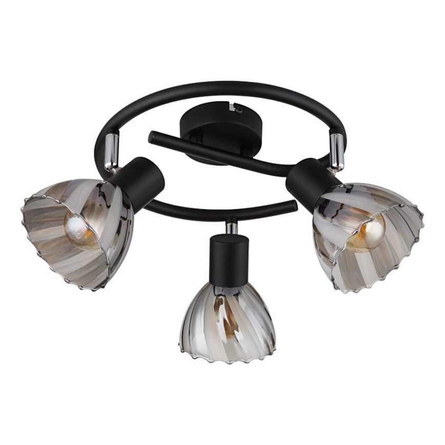 Globo - Foco 3xE14/40W/230V preto