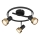 Globo - Foco  3xGU10/25W/230V preto/dourado