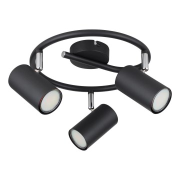 Globo - Foco 3xGU10/25W/230V preto
