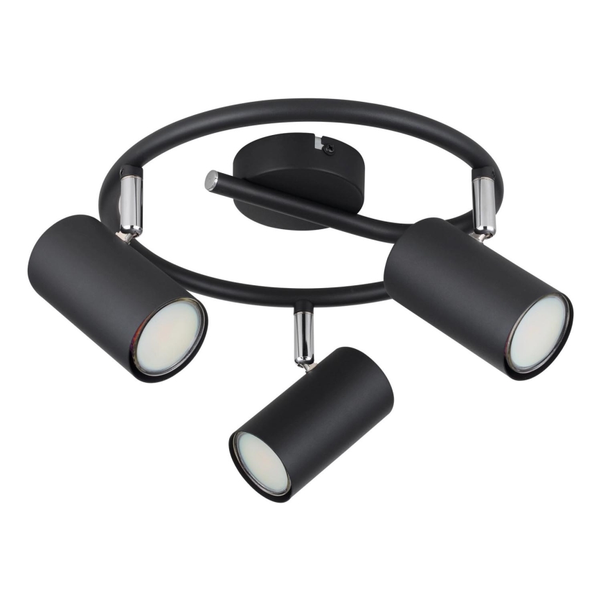 Globo - Foco 3xGU10/25W/230V preto