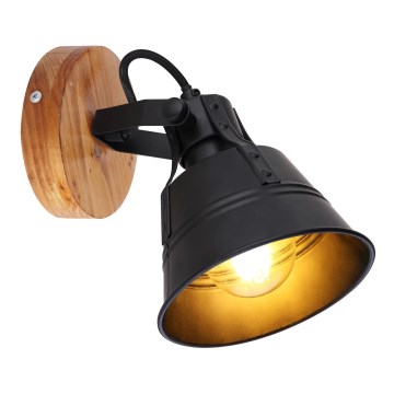 Globo - Foco de parede 1xE27/60W/230V abeto