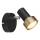 Globo - Foco de parede 1xGU10/25W/230V preto/dourado