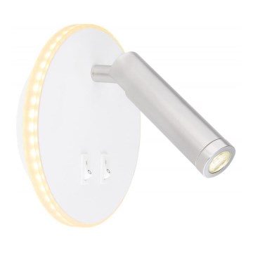 Globo - Foco de parede LED LED/6W + LED/1W/230V