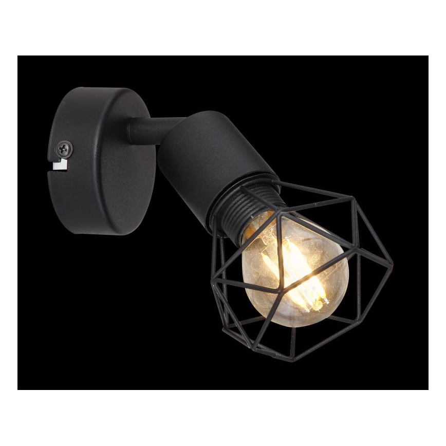 Globo - Foco de parede LED 1xE14/6W/230V preto