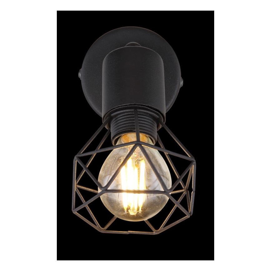 Globo - Foco de parede LED 1xE14/6W/230V preto