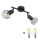 Globo - Foco LED 2xE14/6W/230V preto