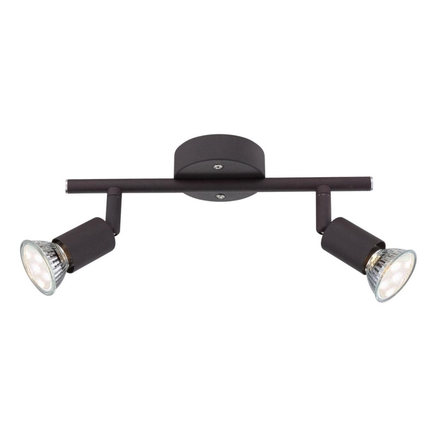Globo - Foco LED 2xGU10/3W/230V preto