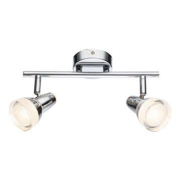 Globo - Foco LED 2xLED/4W/230V cromado brilhante