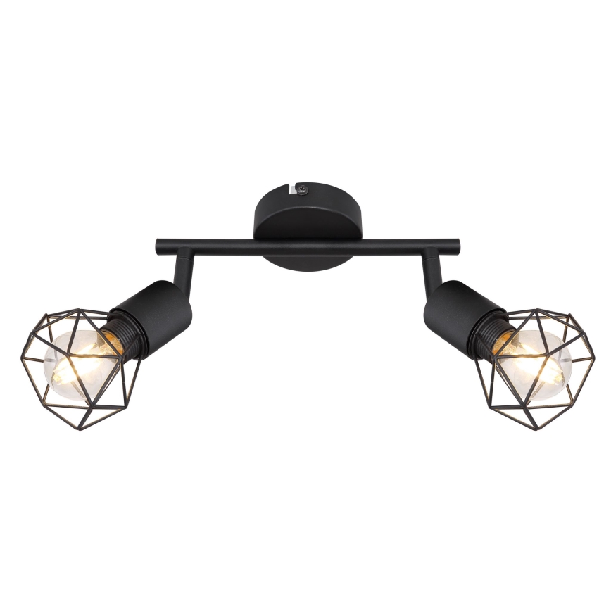 Globo - Foco LED 2xE14/6W/230V preto