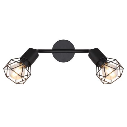 Globo - Foco LED 2xE14/6W/230V preto