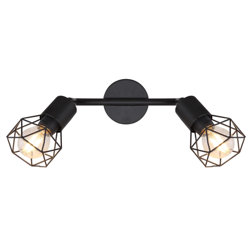 Globo - Foco LED 2xE14/6W/230V preto