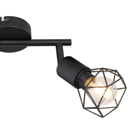 Globo - Foco LED 2xE14/6W/230V preto