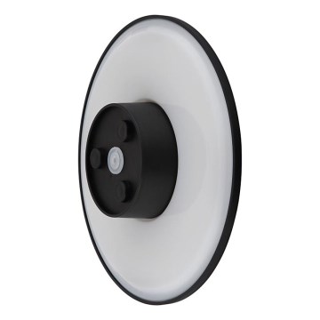 Globo - Iluminação de parede exterior LED LED/15W/230V 3000/4000/6000K diâmetro 25,2 cm IP44 preto