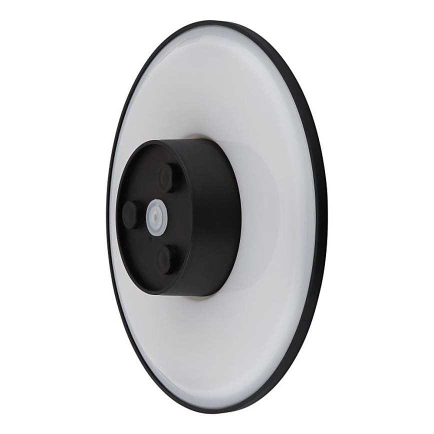 Globo - Iluminação de parede exterior LED LED/15W/230V 3000/4000/6000K diâmetro 25,2 cm IP44 preto