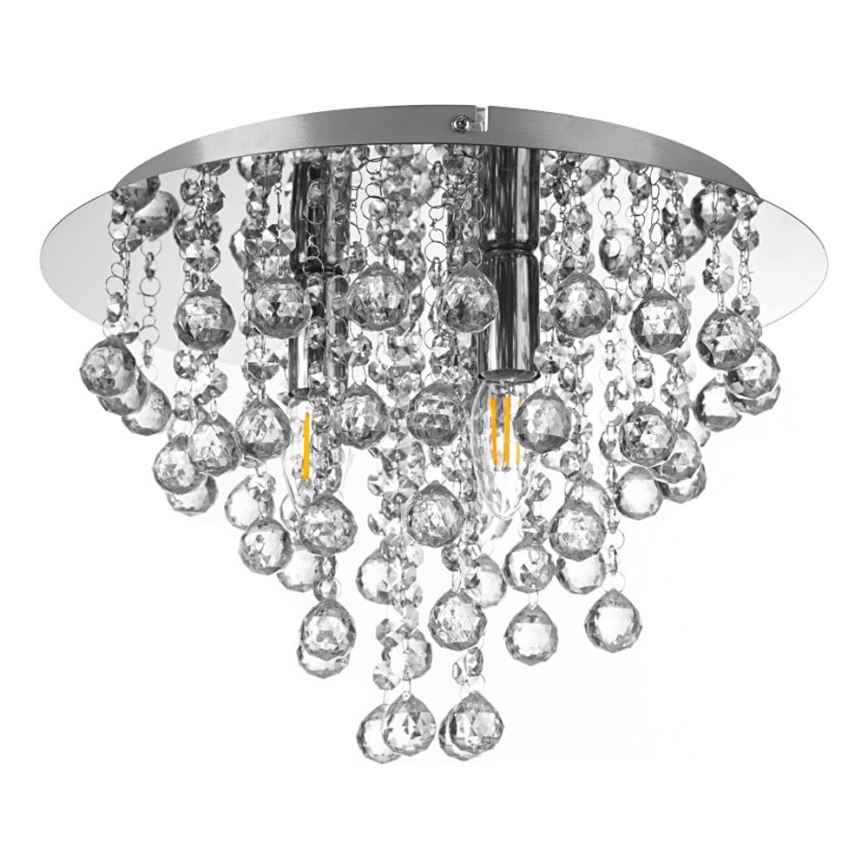 Globo - Iluminação de teto 3xE14/40W/230V diâmetro 38 cm cromado brilhante