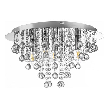 Globo - Iluminação de teto 5xE14/40W/230V diâmetro 46 cm cromado brilhante