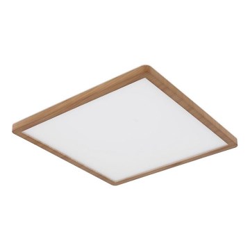 Globo - Iluminação de teto de casa de banho LED com regulação LED/24W/230V 42x42 cm IP44 castanho