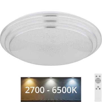 Globo - Iluminação de teto LED com regulação LED/18W/230V diâmetro 40 cm 2700-6500K + comando