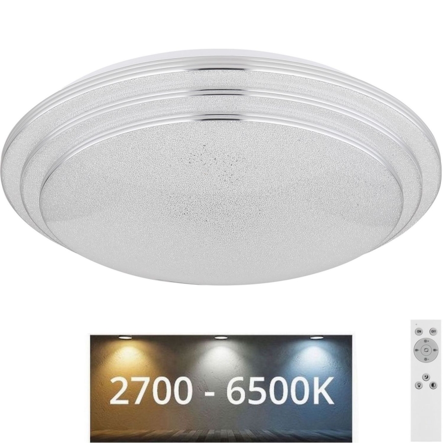Globo - Iluminação de teto LED com regulação LED/18W/230V diâmetro 40 cm 2700-6500K + comando