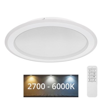 Globo - Iluminação de teto LED com regulação LED/24W/230V 2700-6000K + controlo remoto