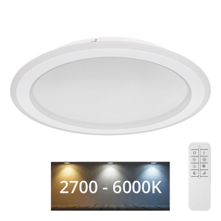 Globo - Iluminação de teto LED com regulação LED/24W/230V 2700-6000K + controlo remoto