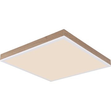 Globo - Iluminação de teto LED com regulação LED/24W/230V 2700-6500K + comando castanho/branco