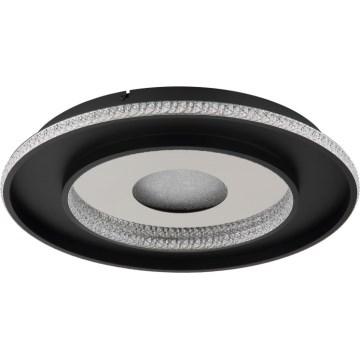 Globo - Iluminação de teto LED com regulação LED/30W/230V 2700-6500K diâmetro 52,5 cm preto + comando