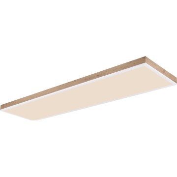 Globo - Iluminação de teto LED com regulação LED/36W/230V 2700-6500K + comando castanho/branco