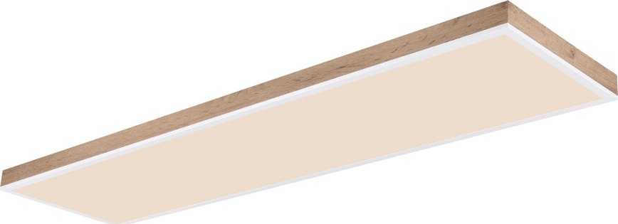 Globo - Iluminação de teto LED com regulação LED/36W/230V 2700-6500K + comando castanho/branco
