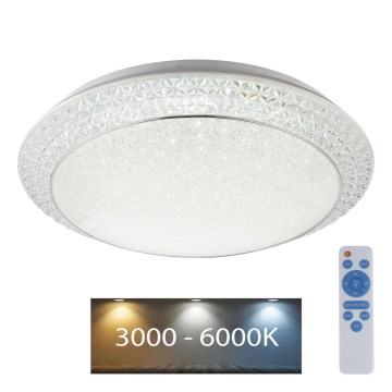 Globo - Iluminação de teto LED com regulação LED/40W/230V 3000-6000K + controlo remoto