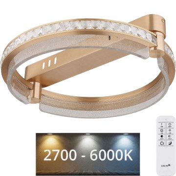 Globo - Iluminação de teto LED de cristal com regulação LED/36W/230V 2700K-6000K + comando
