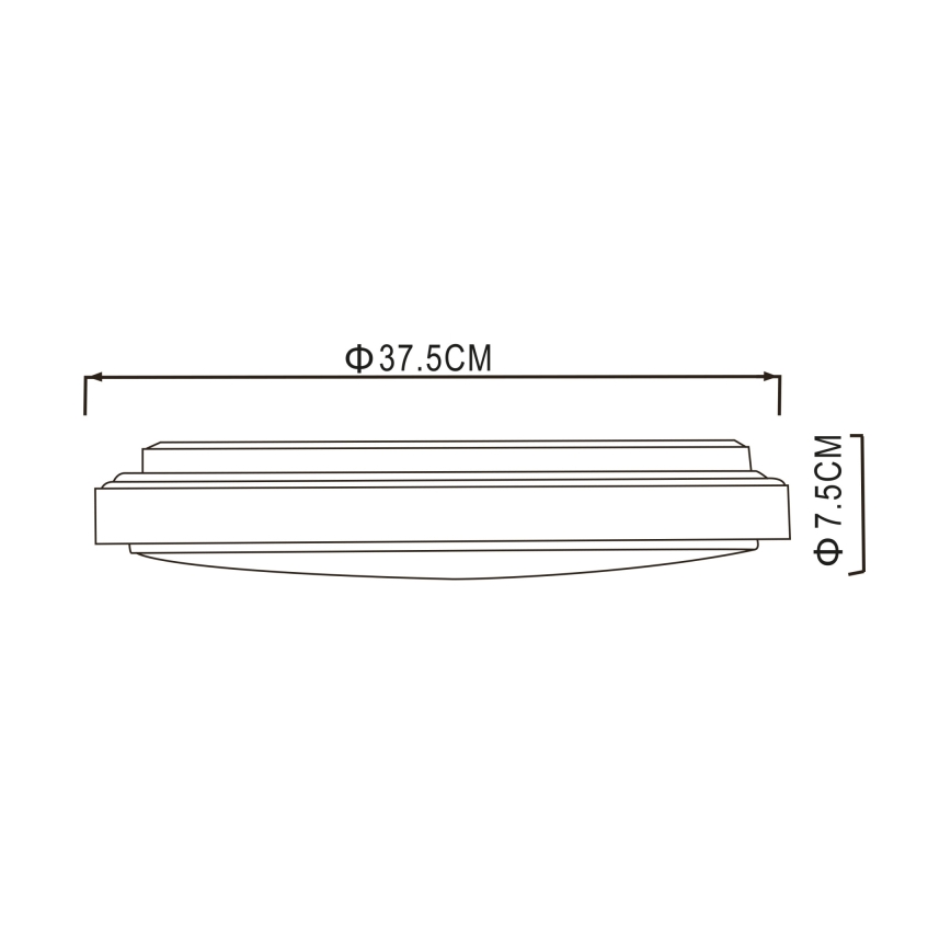 Globo - Iluminação de teto LED LED/24W/230V 3000/4000/6000K diâmetro 37,5 cm