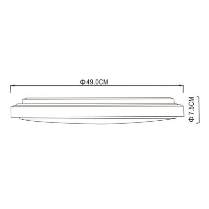 Globo - Iluminação de teto LED LED/32W/230V 3000/4000/6000K diâmetro 49 cm