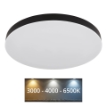 Globo - Iluminação de teto LED LED/50W/230V 3000K/4000K/6500K diâmetro 50 cm preto