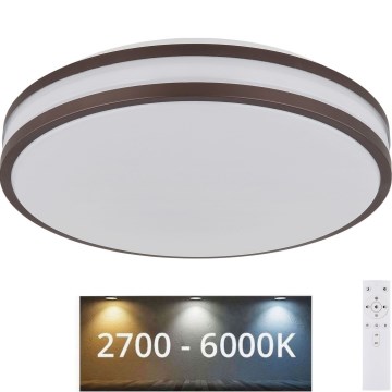 Globo - Iluminação de teto LED RGBW com regulação LED/18W/230V 2700-6000K + comando
