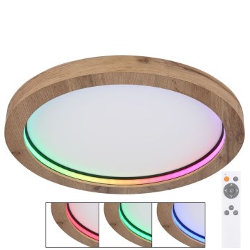 Globo - Iluminação de teto LED RGBW com regulação LED/24W/230V 2700-6000K + controlo remoto