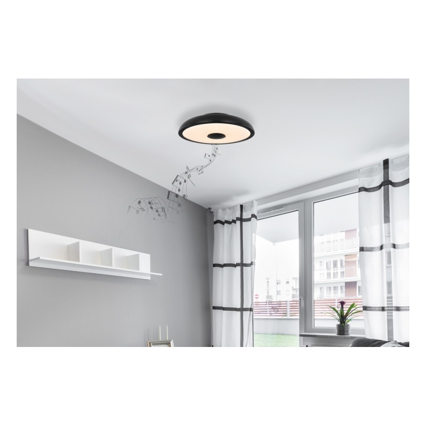 Globo - Iluminação LED RGBW para casa de banho com regulação e altifalante LED/18W/230V 3000-6500K IP44 + comando