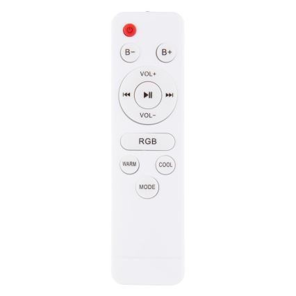 Globo - Iluminação LED RGBW para casa de banho com regulação e altifalante LED/18W/230V 3000-6500K IP44 + comando