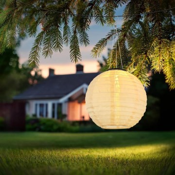 Globo - Iluminação LED suspensa solar LED/0,5W/3V IP44 bege