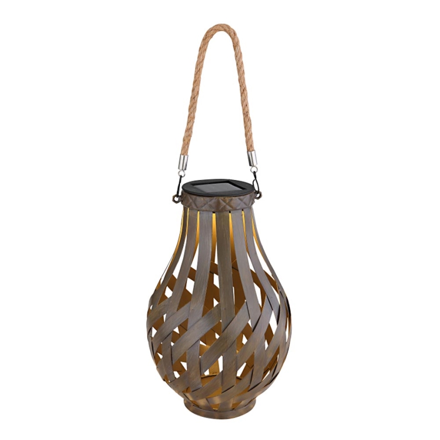 Globo - Iluminação solar LED LED/0,06W/3V IP44 bambu